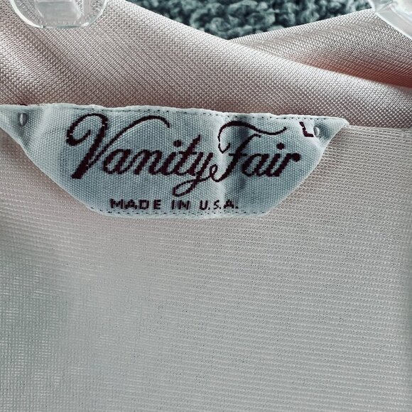 Vintage Vanity Fair Womens House Coat Large Pink Button Front Long Sleeve Pocket - Picture 5 of 9